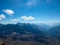 Gloedis - Panoramic view of the majestic mountain ridges of High Tauern seen near Gloedis in Schober group, East Tyrol Royalty Free Stock Photo