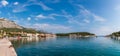 Panoramic view of Makarska the famous resort in Croatia,Dalmatia Royalty Free Stock Photo