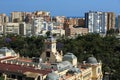 Panoramic view of Malaga, La Alcazaba, Histiric Building, Malaga, Spain Royalty Free Stock Photo