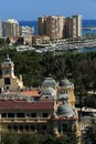 Panoramic view of Malaga, La Alcazaba, Histiric Building, Malaga, Spain Royalty Free Stock Photo