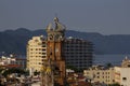 Panoramic view of the Malecon of Puerto Vallarta Mexico