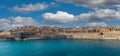 Panoramic view of Malta and Fort Manoel, Valletta Royalty Free Stock Photo