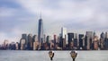 Panoramic view of Manhattan. New York, USA Royalty Free Stock Photo