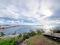 Panoramic view of Marigot, Saint Martin, French Caribbean Royalty Free Stock Photo