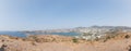 Panoramic view of Marine with yachts in a Bodrum harbor Royalty Free Stock Photo