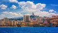 Marseilles city panorama, Provence, France Royalty Free Stock Photo