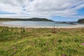 Panoramic view of Matai Bay in karikari peninsula in New Zealand Royalty Free Stock Photo
