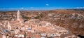 Panoramic view of Matera city in the region of Basilicata, in Southern Italy. Royalty Free Stock Photo