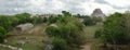 Panoramic view of the Mayan city of Uxmal