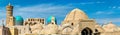 Panoramic view of the medieval town of Bukhara, Uzbekistan Royalty Free Stock Photo