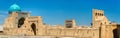 Panoramic view of the medieval town of Bukhara, Uzbekistan Royalty Free Stock Photo