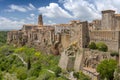 Panoramic view of the medieval town of Pitigliano in Tuscany, Italy Royalty Free Stock Photo