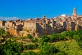 Panoramic view of the medieval village of Pitigliano, Tuscany, Italy Royalty Free Stock Photo