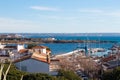 Panoramic view of Mediterranean sea at Can Pastilla, Majorca Royalty Free Stock Photo