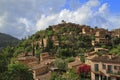 Panoramic view of the mediterranean village of Deja in Majorca, Spain Royalty Free Stock Photo