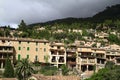 Panoramic view of the mediterranean village of Deja in Mallorca, Spain