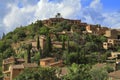 Panoramic view of the mediterranean village of Deja in Mallorca, Spain