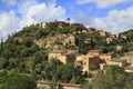 Panoramic view of the mediterranean village of Deja in Mallorca, Spain