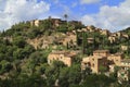 Panoramic view of the mediterranean village of Deja in Mallorca, Spain