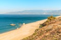 Panoramic view Meditteranian sea coast, Kumluca, Turkey