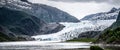 Panoramic view of Mendenhall Glacier Juneau Alaska Royalty Free Stock Photo