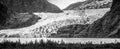 Panoramic view of Mendenhall Glacier Juneau Alaska Royalty Free Stock Photo