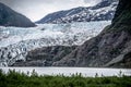 Panoramic view of Mendenhall Glacier Juneau Alaska Royalty Free Stock Photo