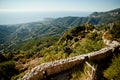 Panoramic view of Menton, Cote d'Azur, France Royalty Free Stock Photo