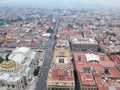 Panoramic view of the metropolis from the Latin American Tower Royalty Free Stock Photo