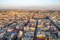 Panoramic view of Mexico city downtown Royalty Free Stock Photo