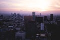 Panoramic view of Mexico City from the observation deck at the top of Latin American Tower Torre Latinoamericana Royalty Free Stock Photo