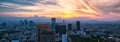 Panoramic view of Mexico City from the observation deck at the top of Latin American Tower Torre Latinoamericana Royalty Free Stock Photo