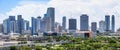 Panoramic view of Miami city from Ocean Royalty Free Stock Photo