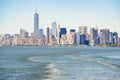 Panoramic view of the midtown Manhattan skyline - USA Royalty Free Stock Photo