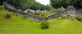 Panoramic view of miniature landscape of great wall of china Royalty Free Stock Photo