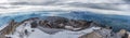 Panoramic view of Misti volcano also known as Putina, Peru