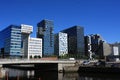 Panoramic View Of Modern buildings in Oslo, Norway Royalty Free Stock Photo