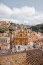 Panoramic view of Modica, Sicily Royalty Free Stock Photo