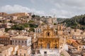 Panoramic view of Modica, Sicily Royalty Free Stock Photo