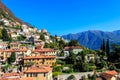 Panoramic view of Moltrasio town on Lake Como in Italy