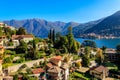 Panoramic view of Moltrasio town on Lake Como in Italy Royalty Free Stock Photo