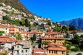 Panoramic view of Moltrasio town on Lake Como in Italy Royalty Free Stock Photo
