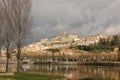 Panoramic view and Mondego river. Coimbra. Portugal Royalty Free Stock Photo