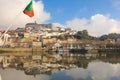 Panoramic view and Mondego river. Coimbra. Portugal Royalty Free Stock Photo