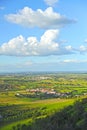 Panoramic view from Monsaraz, Portugal, southern Europe Royalty Free Stock Photo