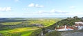 Panoramic view from Monsaraz, Portugal, southern Europe Royalty Free Stock Photo