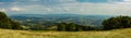 Panoramic view from the mont beuvray in the morvan Royalty Free Stock Photo
