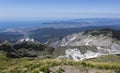 Panoramic view from Monte Sagro in apuan alps