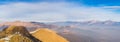 Panoramic view on Monte San Primo and Grigna Massif from Monte Pallanzone summit Royalty Free Stock Photo