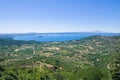 Panoramic view of Montefiascone. Lazio. Italy.